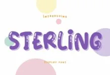 Sterling Font Poster 1