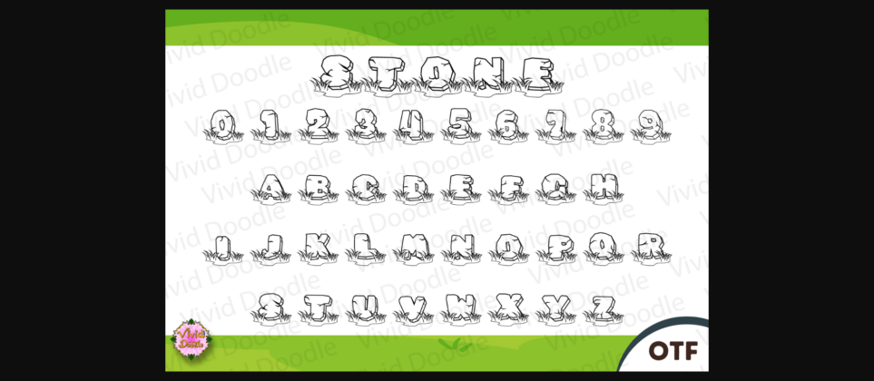 Stone Font Poster 4
