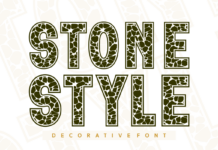 Stone Style Font Poster 1