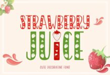 Strawberry Juice Font Poster 1