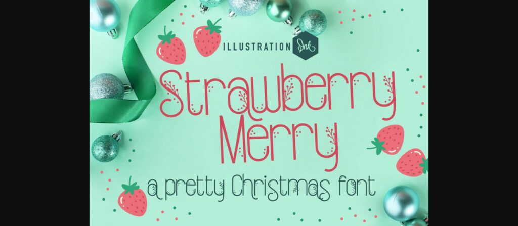 Strawberry Merry Font Poster 3