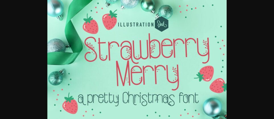 Strawberry Merry Font Poster 3