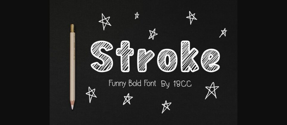 Stroke Font Poster 3