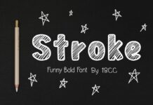 Stroke Font Poster 1