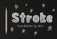 Stroke Font Stroke Font Poster 1