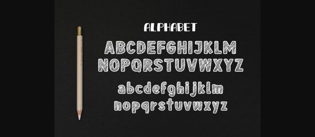 Stroke Font Poster 7