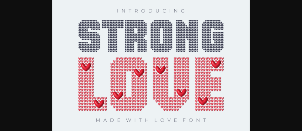 Strong Love Font Poster 3