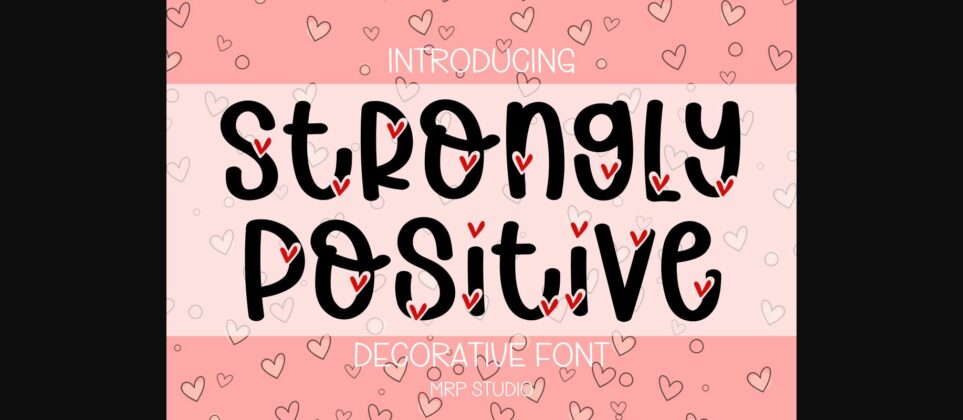 Strongly Positive Font Poster 3