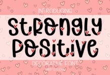 Strongly Positive Font Poster 1