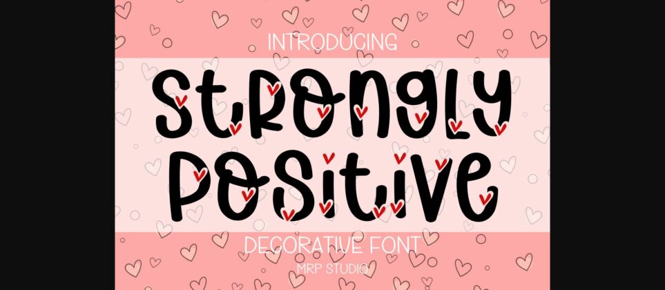 Strongly Positive Font Poster 1