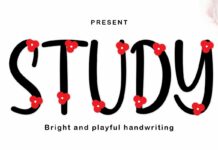 Study Font Poster 1