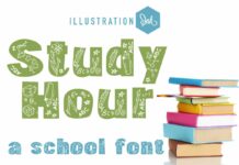 Study Hour Font Poster 1