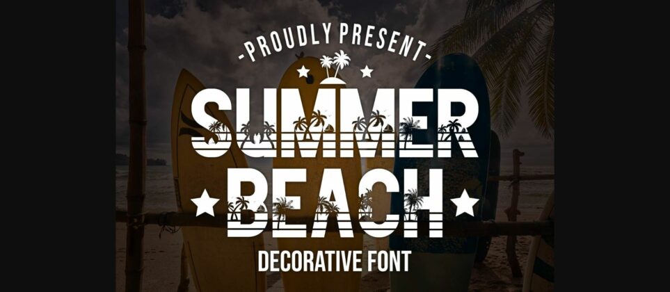 Summer Beach Font Poster 1