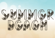 Summer Beach Font Poster 1