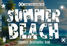 Summer Beach Font Poster 1