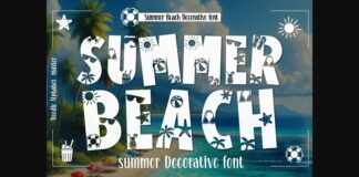 Summer Beach Font Poster 1