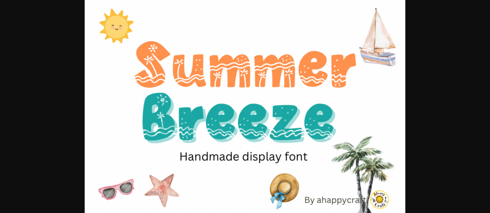 Summer Breeze Font Poster 4