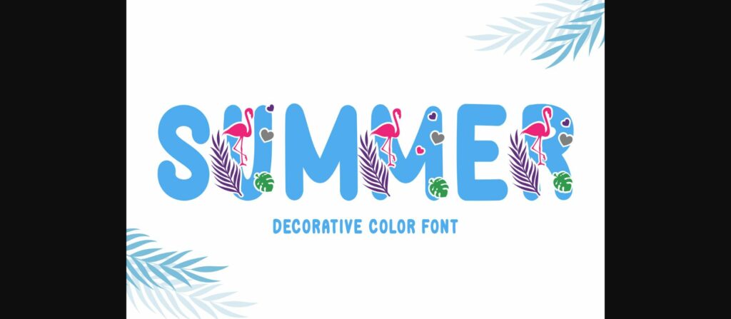 Summer Font Poster 3