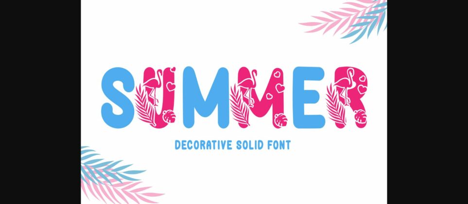 Summer Font Poster 4