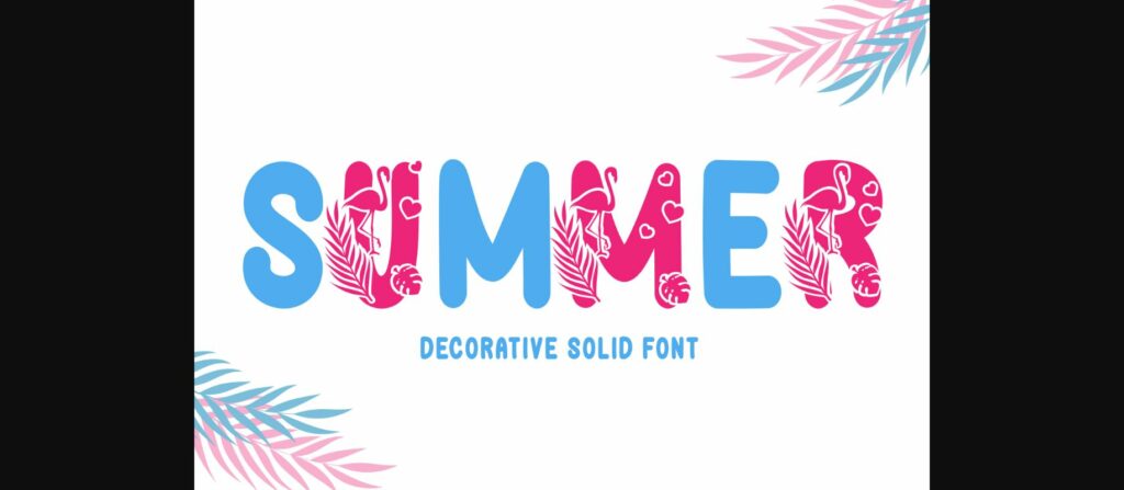 Summer Font Poster 2