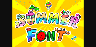 Summer Font Poster 1