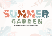 Summer Garden Font Summer Garden Font Poster 1
