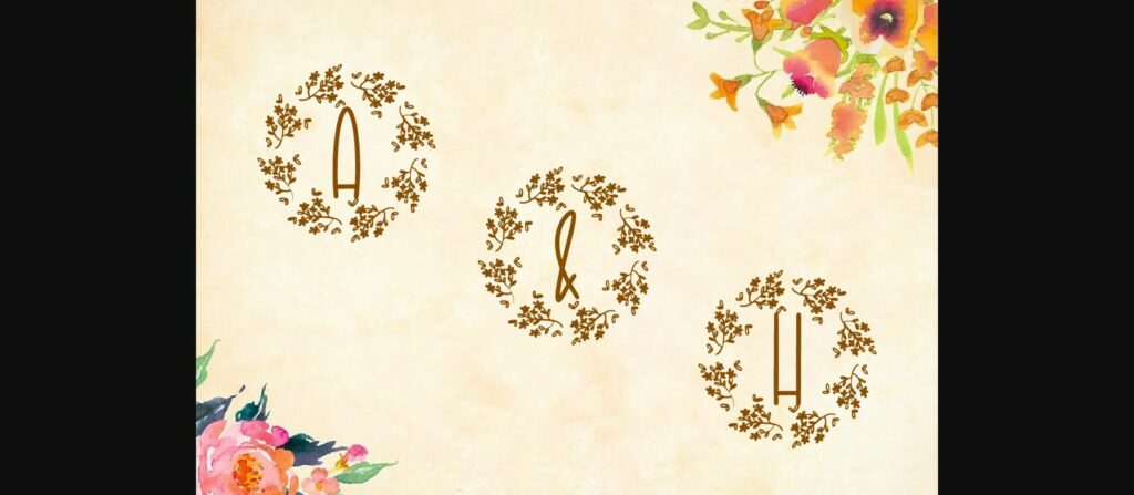 Summer Monogram Font Poster 6