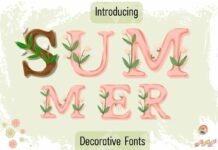 Summer Nature Font Poster 1