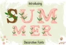 Summer Nature Font Summer Nature Font Poster 1