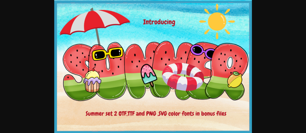 Summer Set Font Poster 3