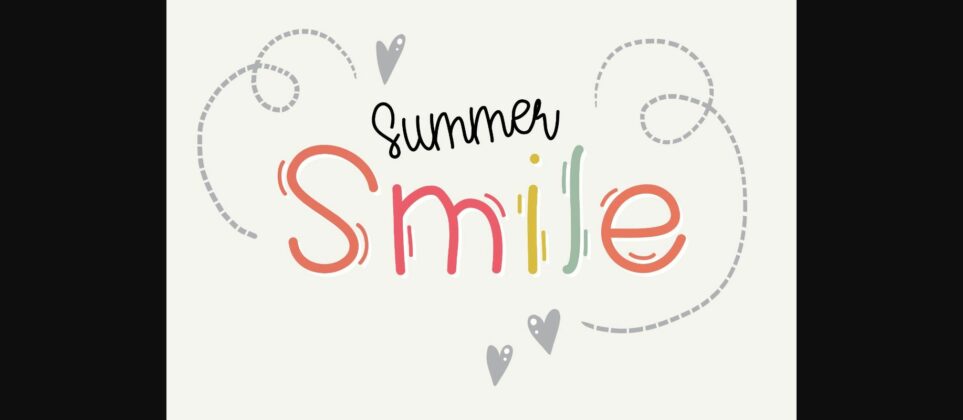 Summer Smile Font Poster 3