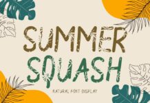 Summer Squash Font Poster 1