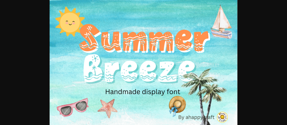 Summer Breeze Font Poster 3