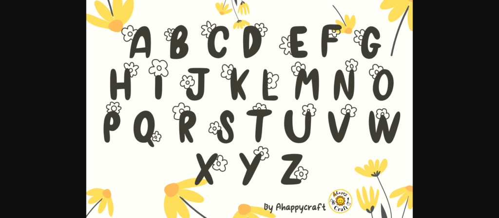 Summer Daisy Font Poster 2