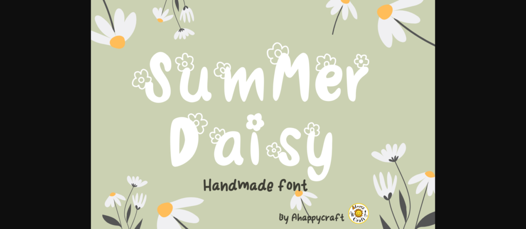 Summer Daisy Font Poster 9