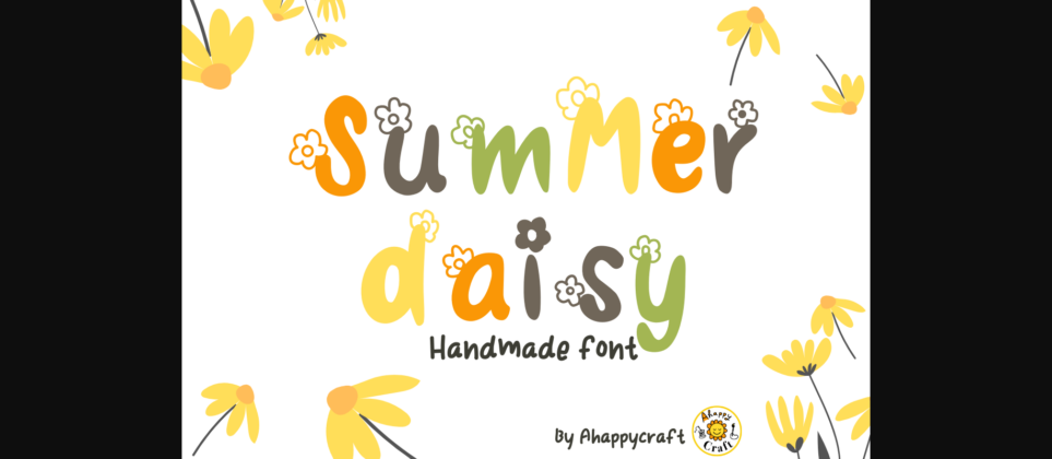 Summer Daisy Font Poster 3
