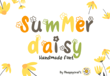 Summer Daisy Font Poster 1