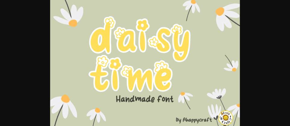 Summer Daisy Font Poster 10