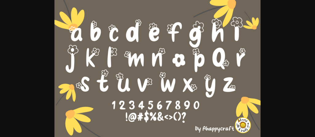 Summer Daisy Font Poster 11