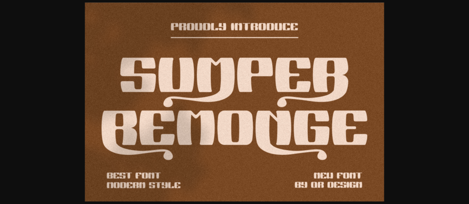 Sumper Remonge Font Poster 3