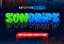 Sundrips Font Poster 1