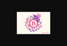 Sunflower Bee Monogram Font Sunflower Bee Monogram Font Poster 1