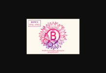 Sunflower Butterflies Font Sunflower Butterflies Font Poster 1