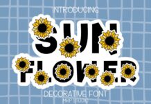 Sunflower Font Poster 1