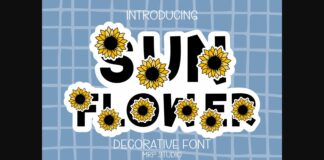 Sunflower Font Poster 1