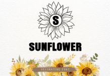 Sunflower Font Poster 1