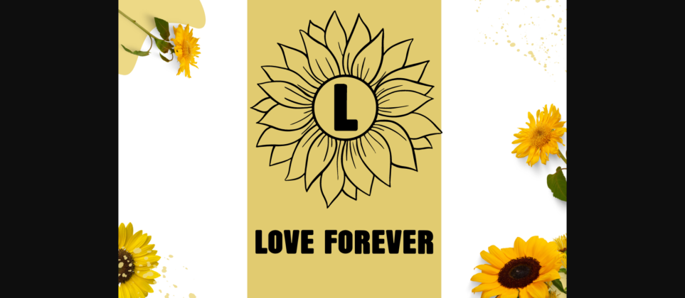 Sunflower Font Poster 7