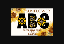 Sunflower Font Poster 1