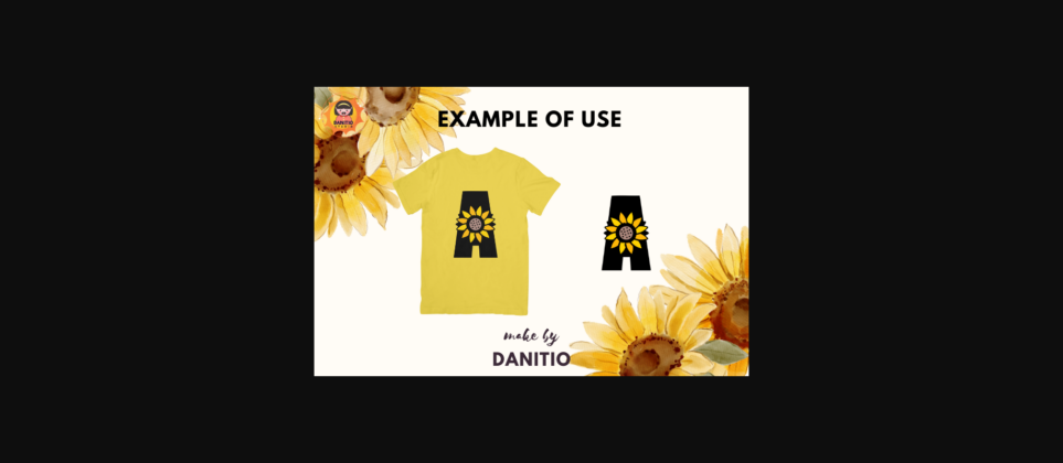 Sunflower Font Poster 5