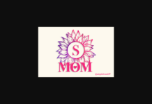 Sunflower Mom Monogram Font Poster 1